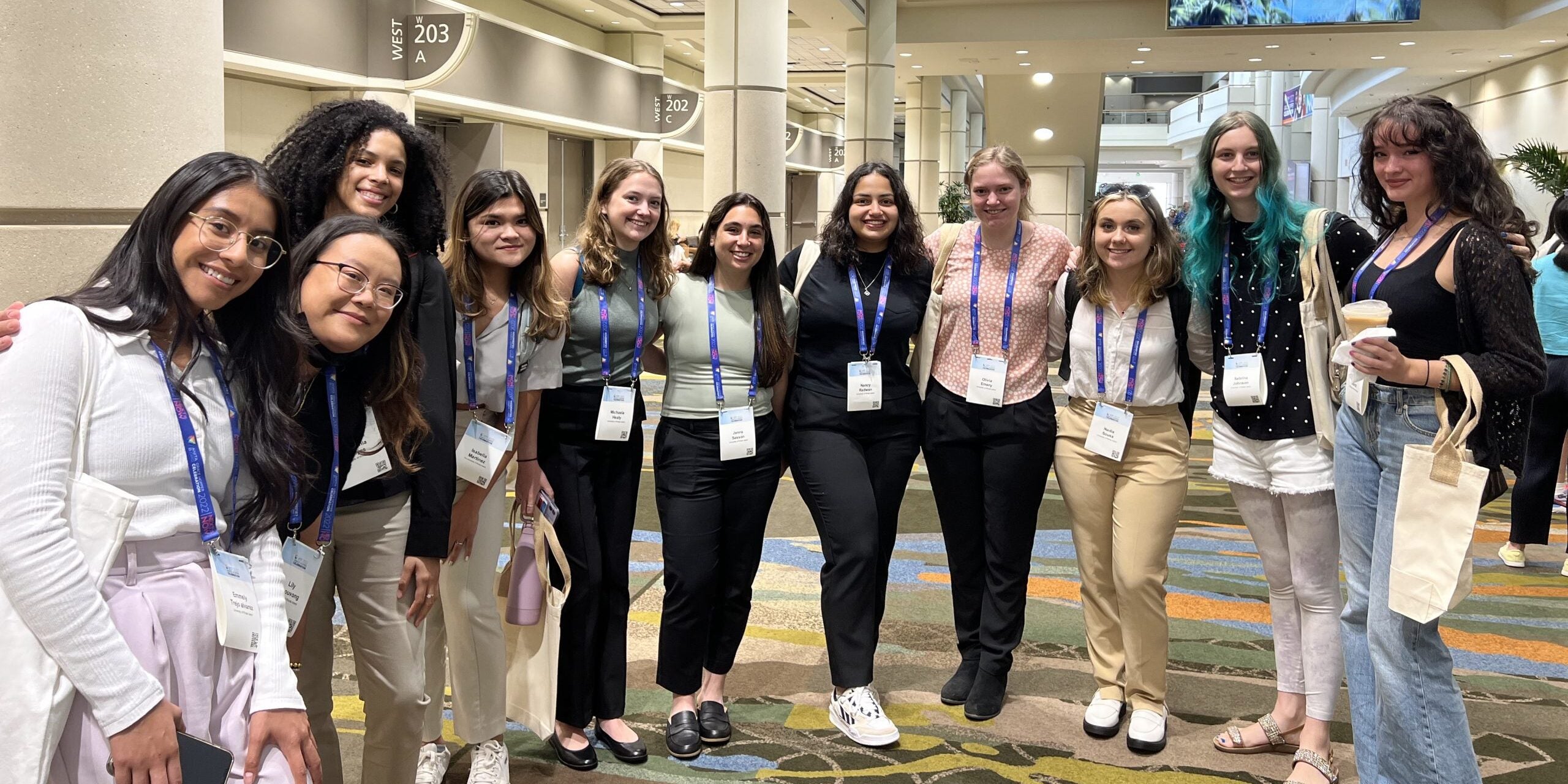 URI computer science students at a conference